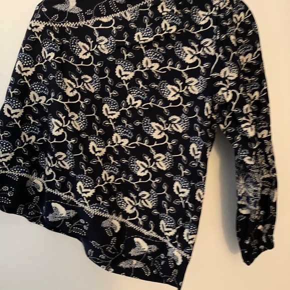 Ulla Johnson Asima Floral Printed One Shoulder Blouse Top Size 2 - Picture 4 of 7